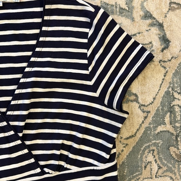 Blue & White Fit and Flair Dress - Picture 3 of 8